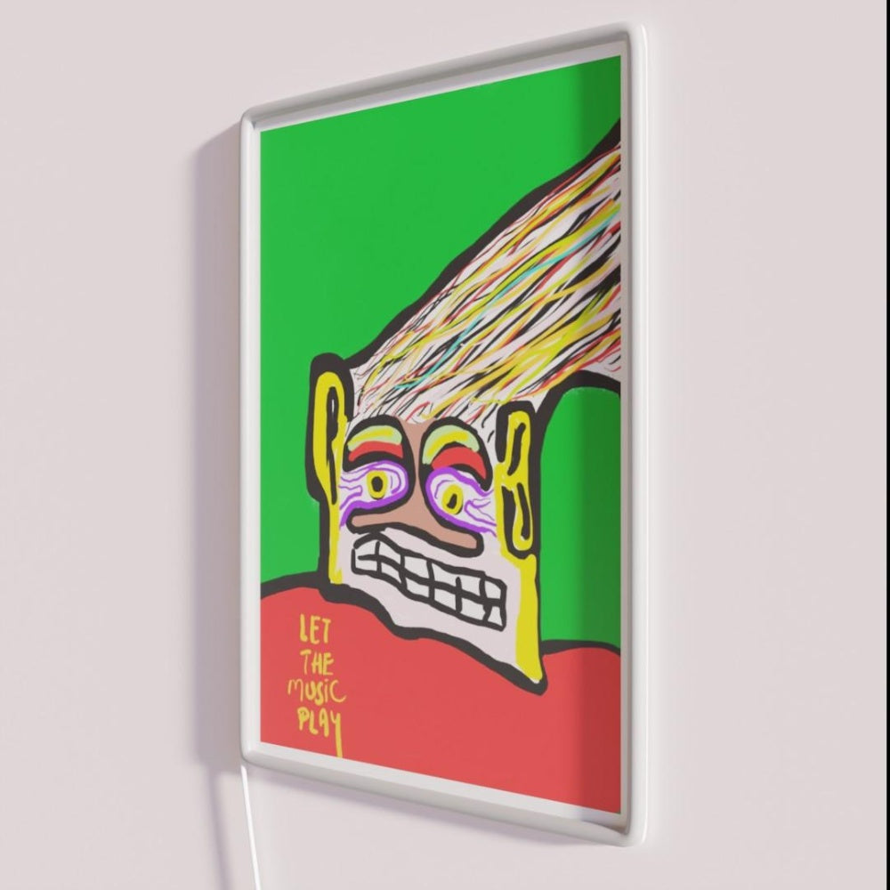 Let The Music Play Rgb Led Neon Sign Neon Wall Sculpture