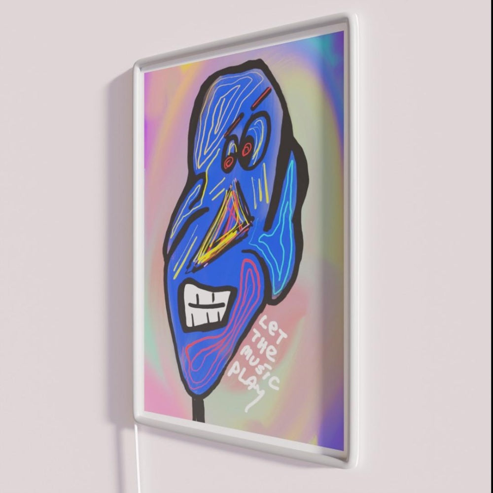 Let The Music Play Rgb Led Neon Sign Pop Art Neon Sign