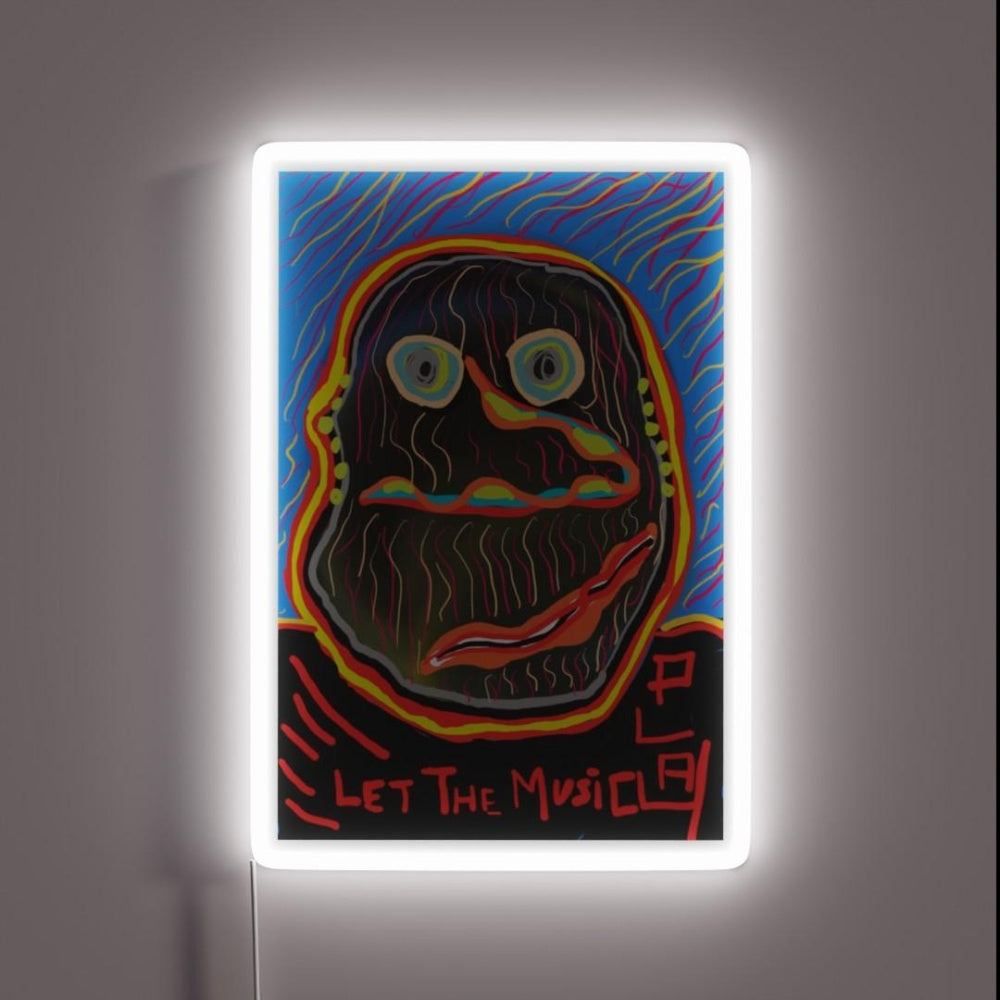 Let The Music Play Rgb Led Neon Sign Unique Neon Sign