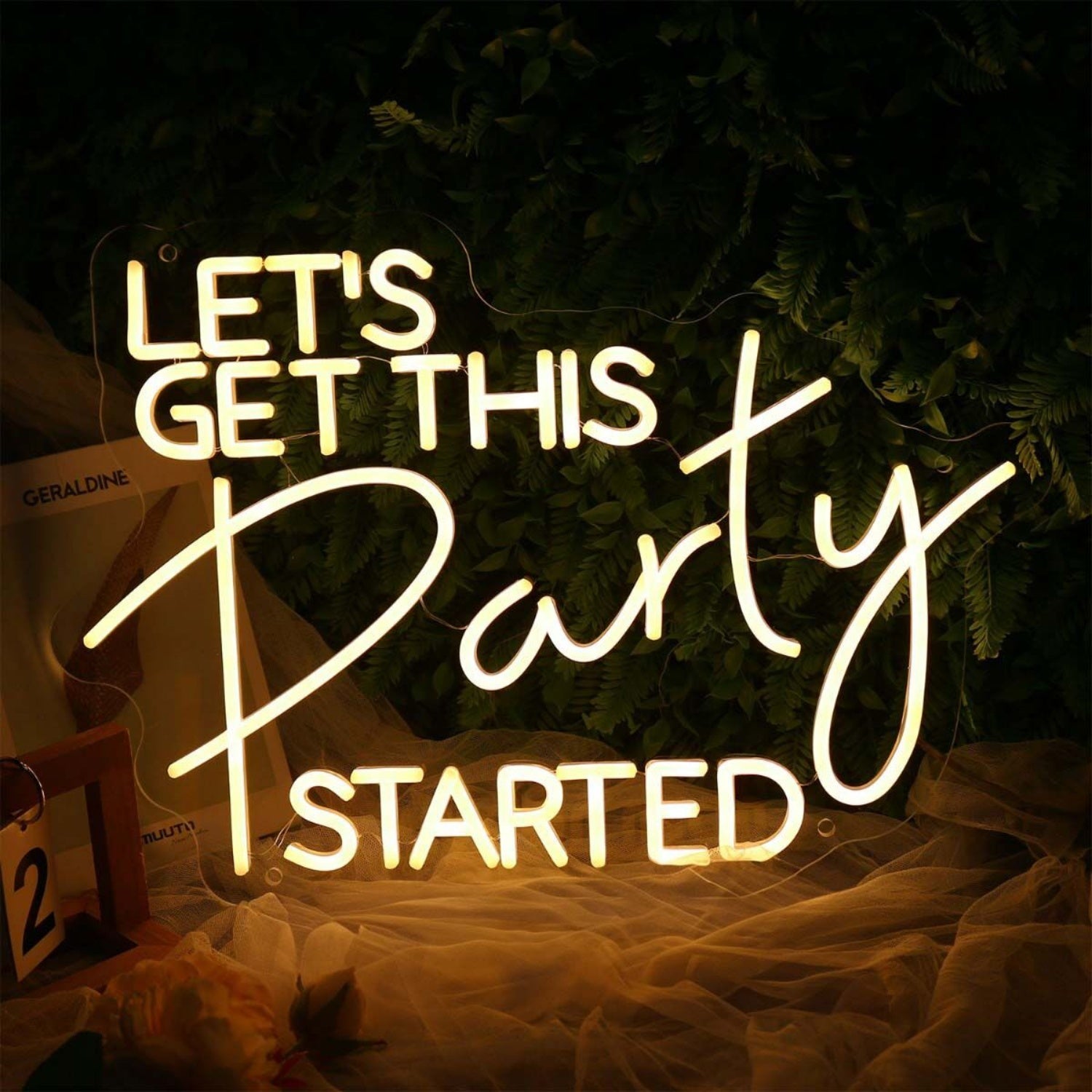 Let Us Get This Party Started Yelow Neon Sign | Shineneon