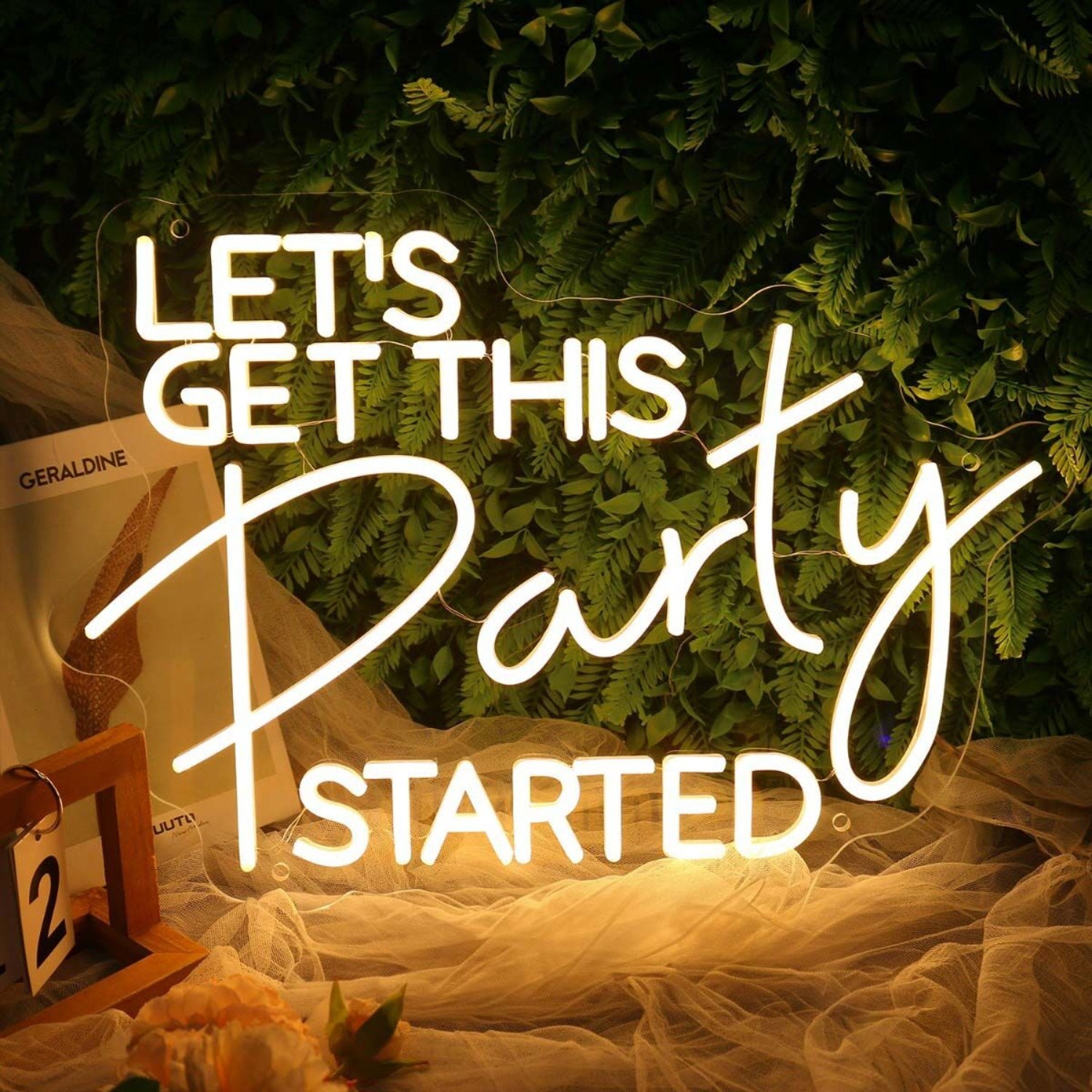 Let Us Get This Party Started Yelow Neon Sign | Shineneon