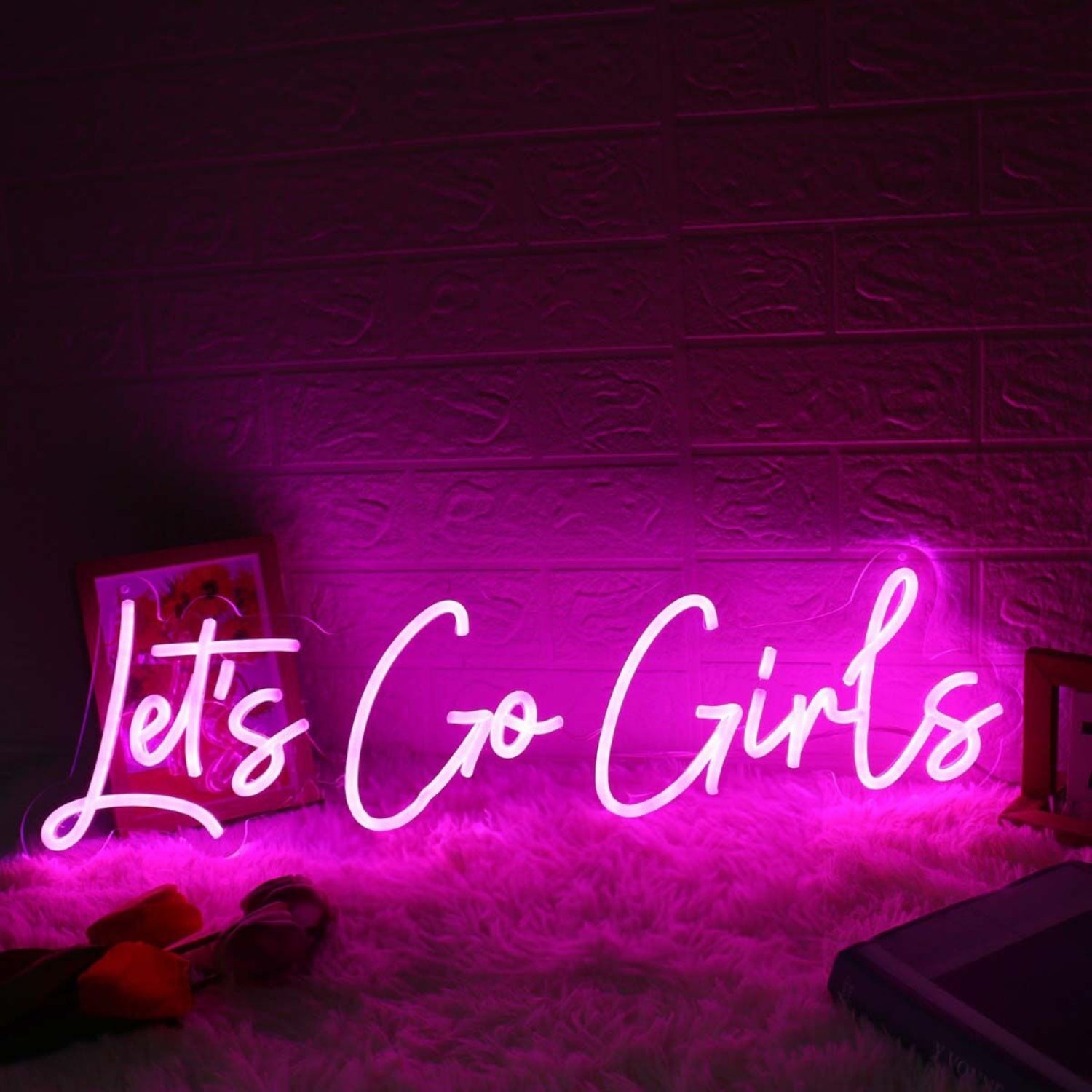 Let Us Go Girls Pink Led Neon Sign For Fun And Playful Spaces | Shineneon
