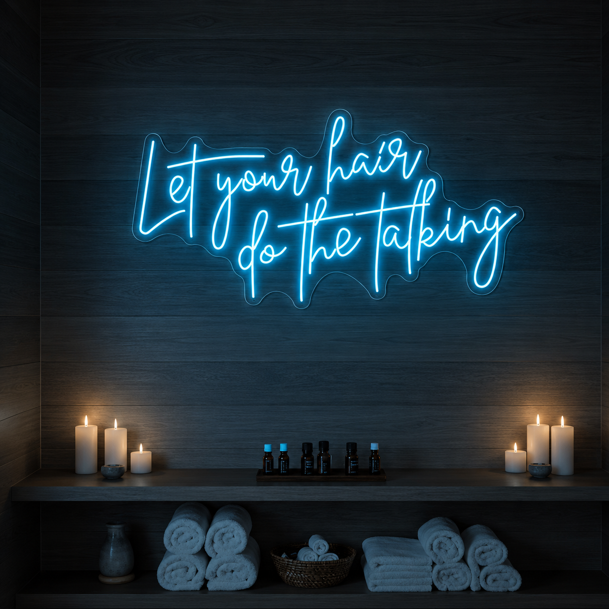 Let Your Hair Do The Talking LED Neon Sign - 01 Original Product Image