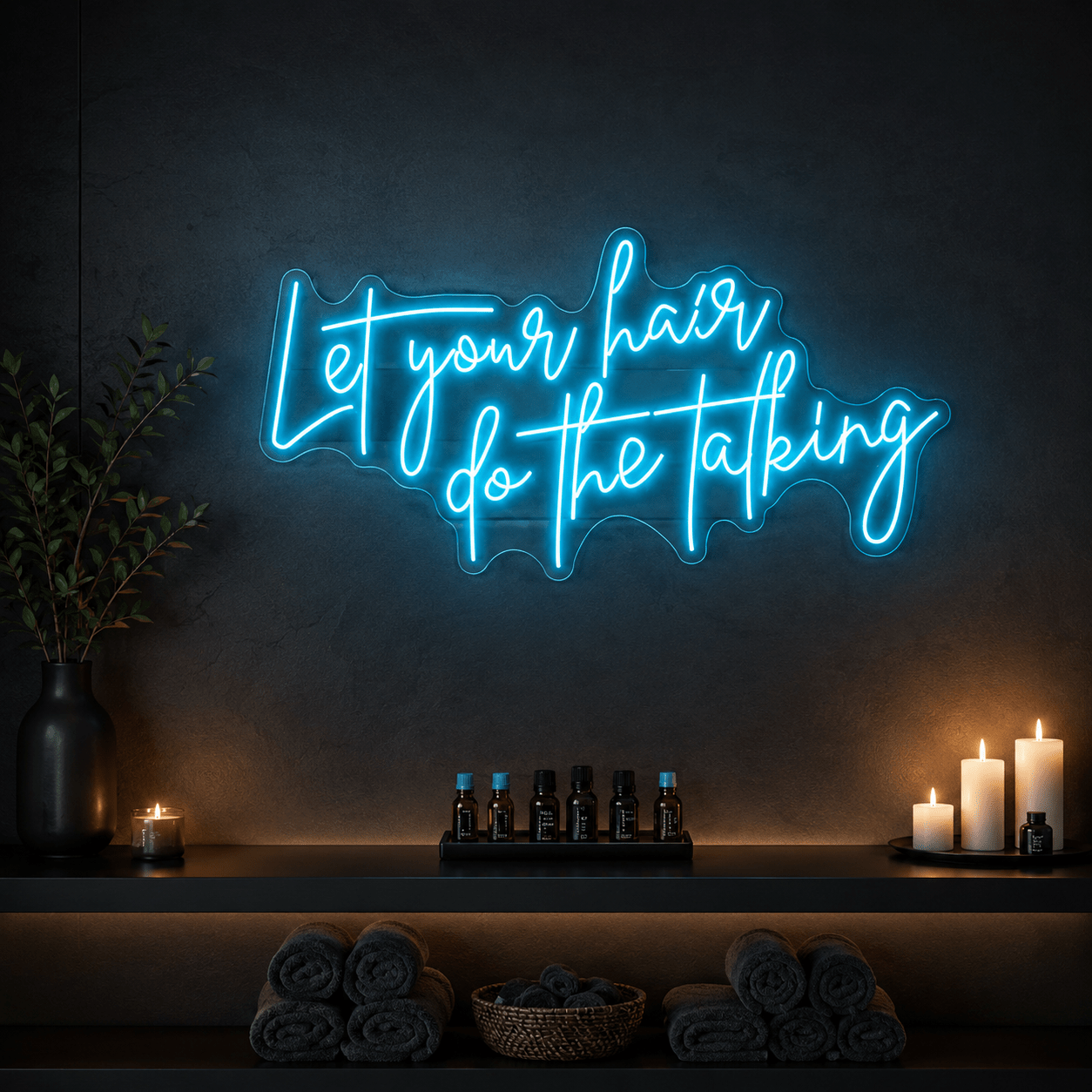 Let Your Hair Do The Talking LED Neon Sign - Shineneon
