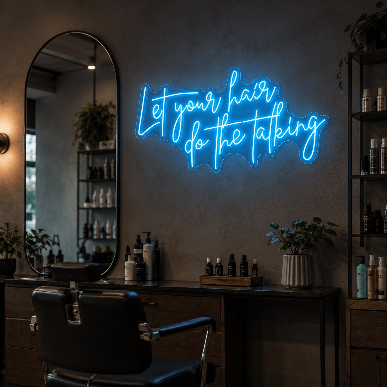 Let Your Hair Do The Talking LED Neon Sign - Shineneon