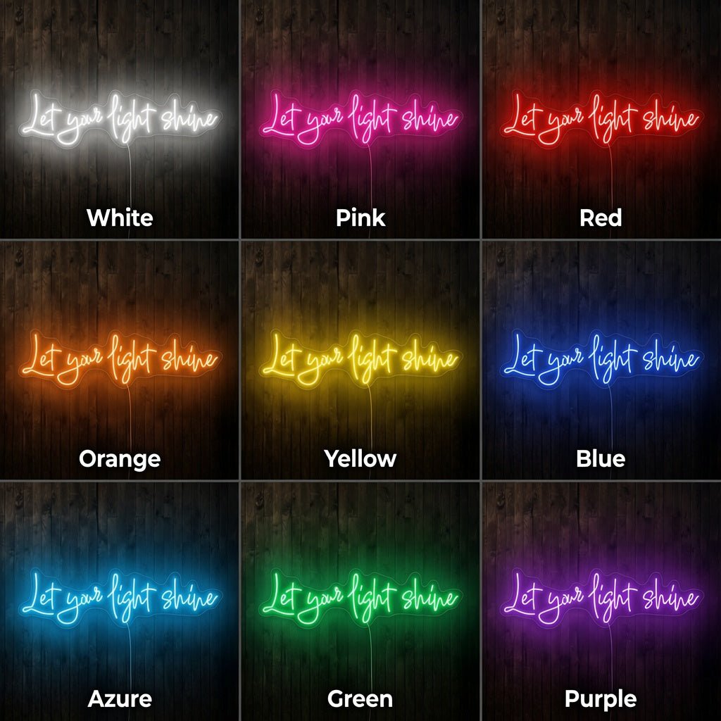 Let Your Light Shine LED Neon Sign Home Wall Art - Shineneon
