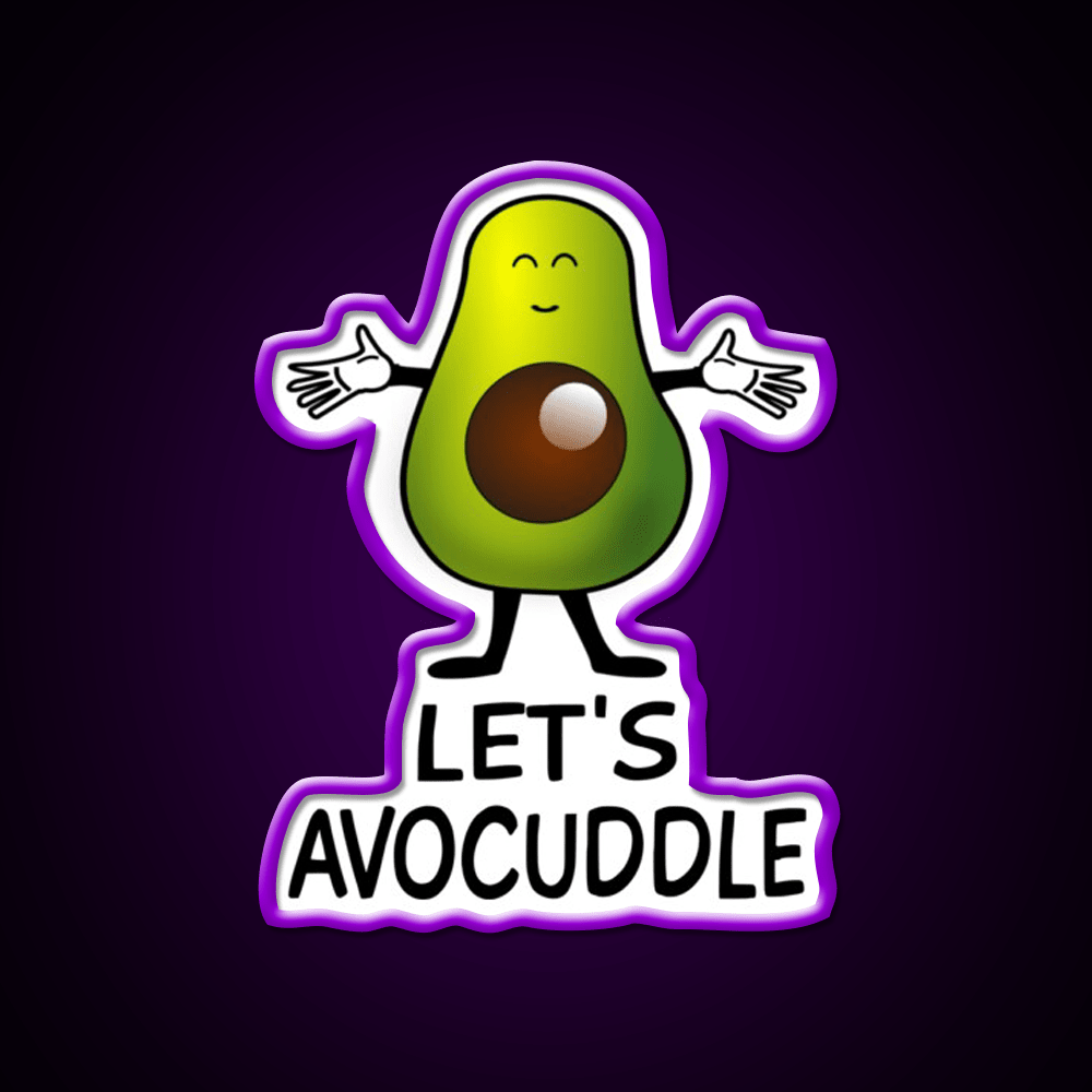 Lets Avocuddle Taco Led Neon Sign Mexican Food Sign Rgb Color - Shineneon