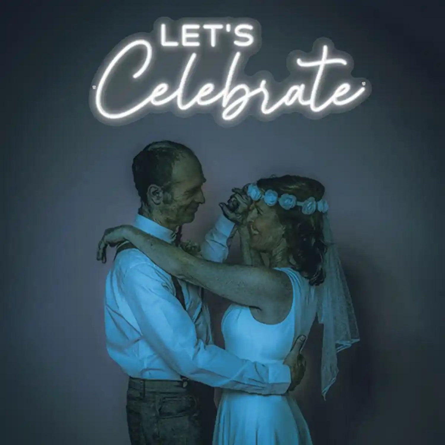 Lets Celebrate LED Neon Sign Wedding Party Decor | Shineneon
