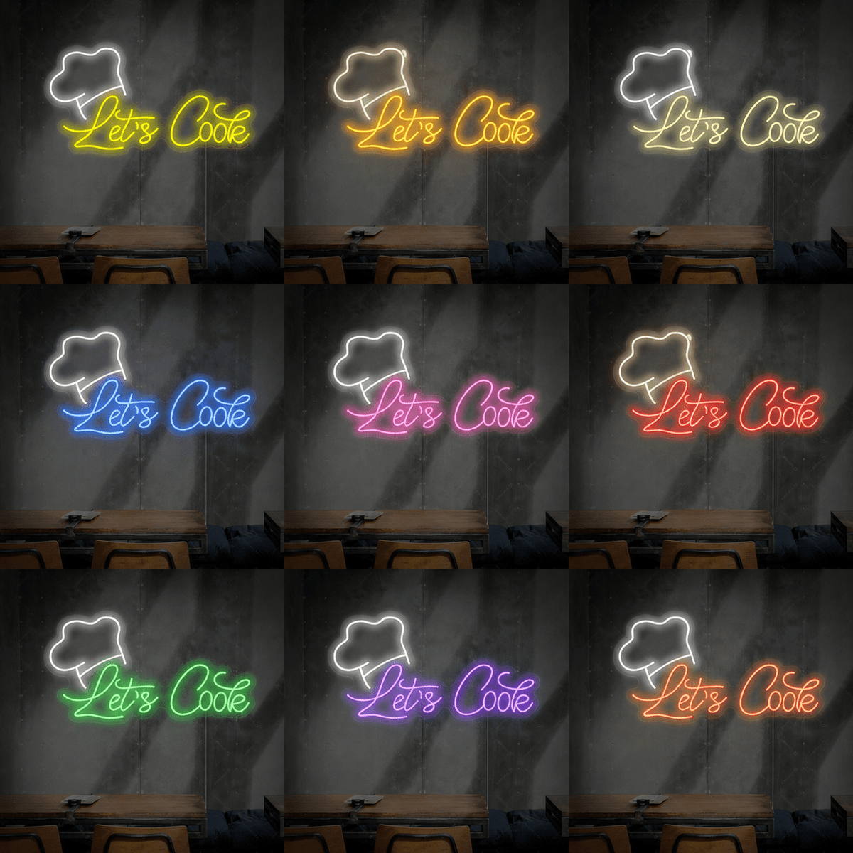 Let's Cook LED Neon Sign - Shineneon