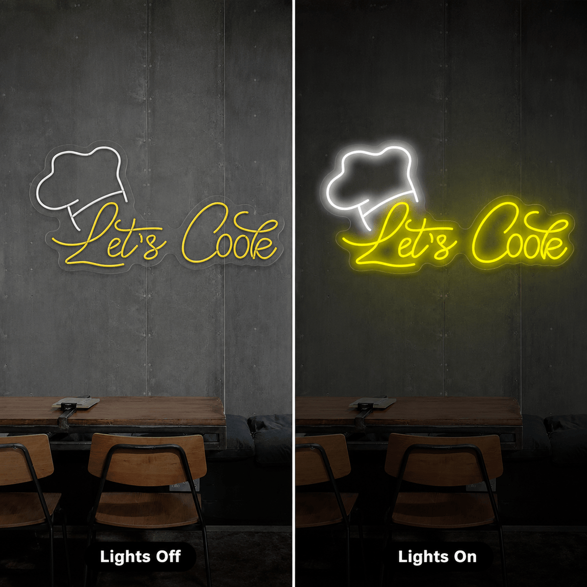 Let's Cook LED Neon Sign - Shineneon