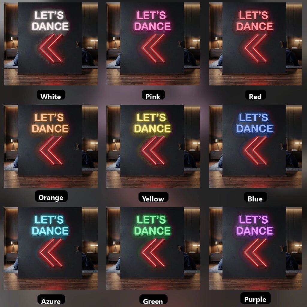 Let's Dance Bedroom Decor LED Neon Sign - Shineneon