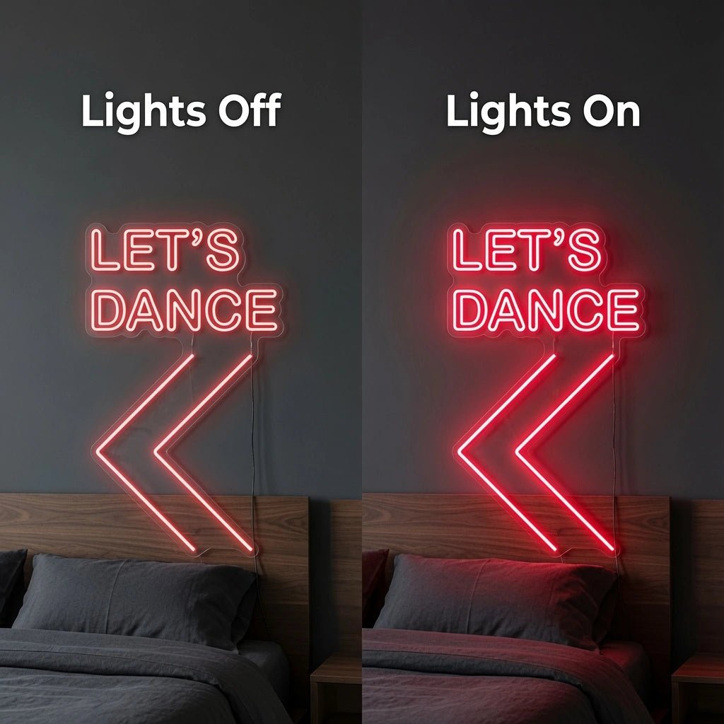 Let's Dance Bedroom Decor LED Neon Sign - Shineneon