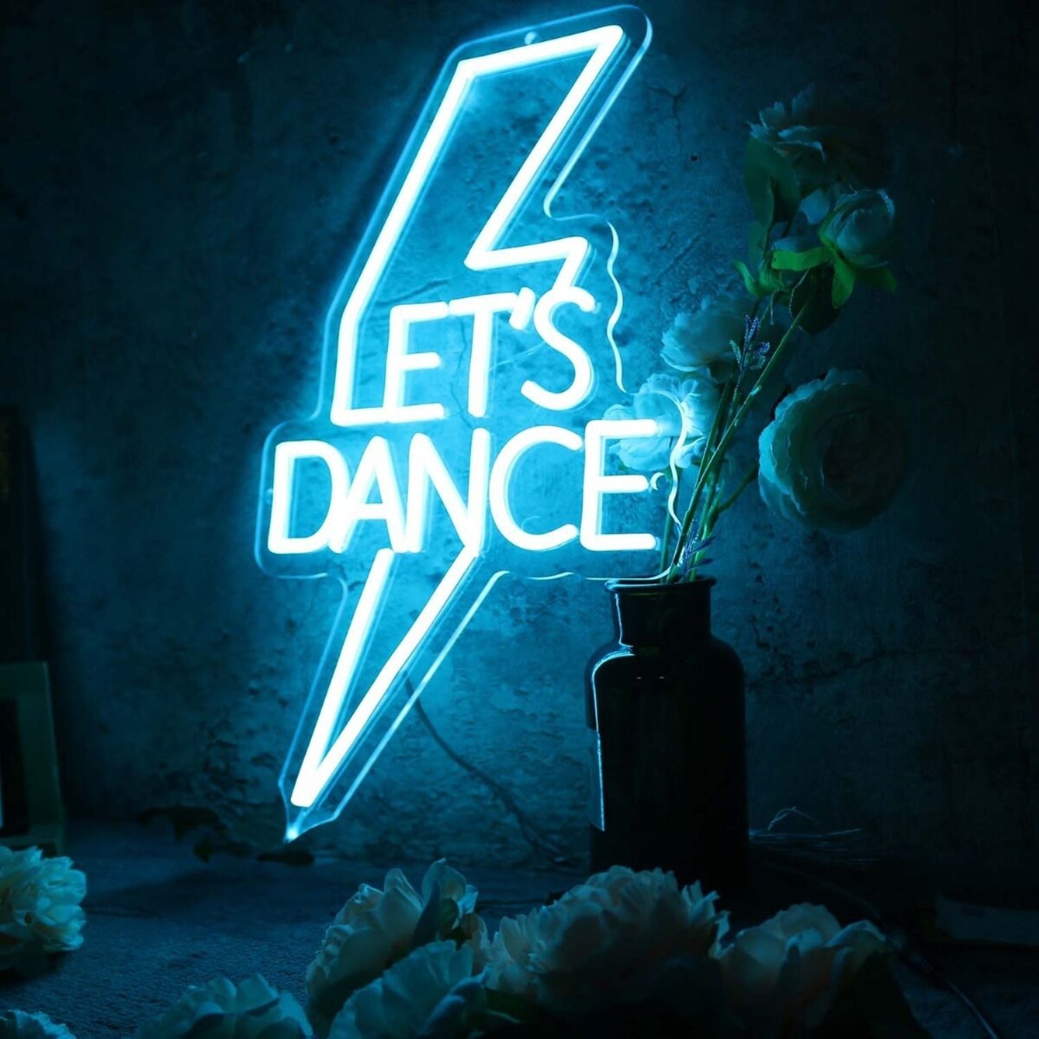 Lets Dance Blue Led Neon Sign - Shineneon