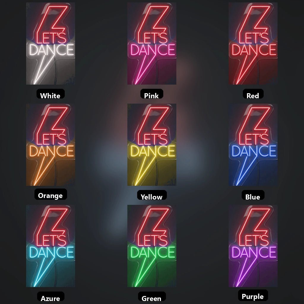 Lets Dance Coffee Bar Wall Art LED Neon Sign Wall Neon Sign - Shineneon