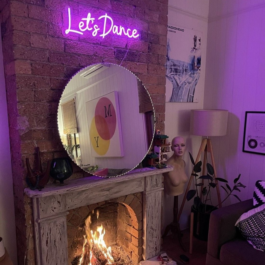 Lets Dance Led Sign Business Neon Signs Wall Decor - Shineneon