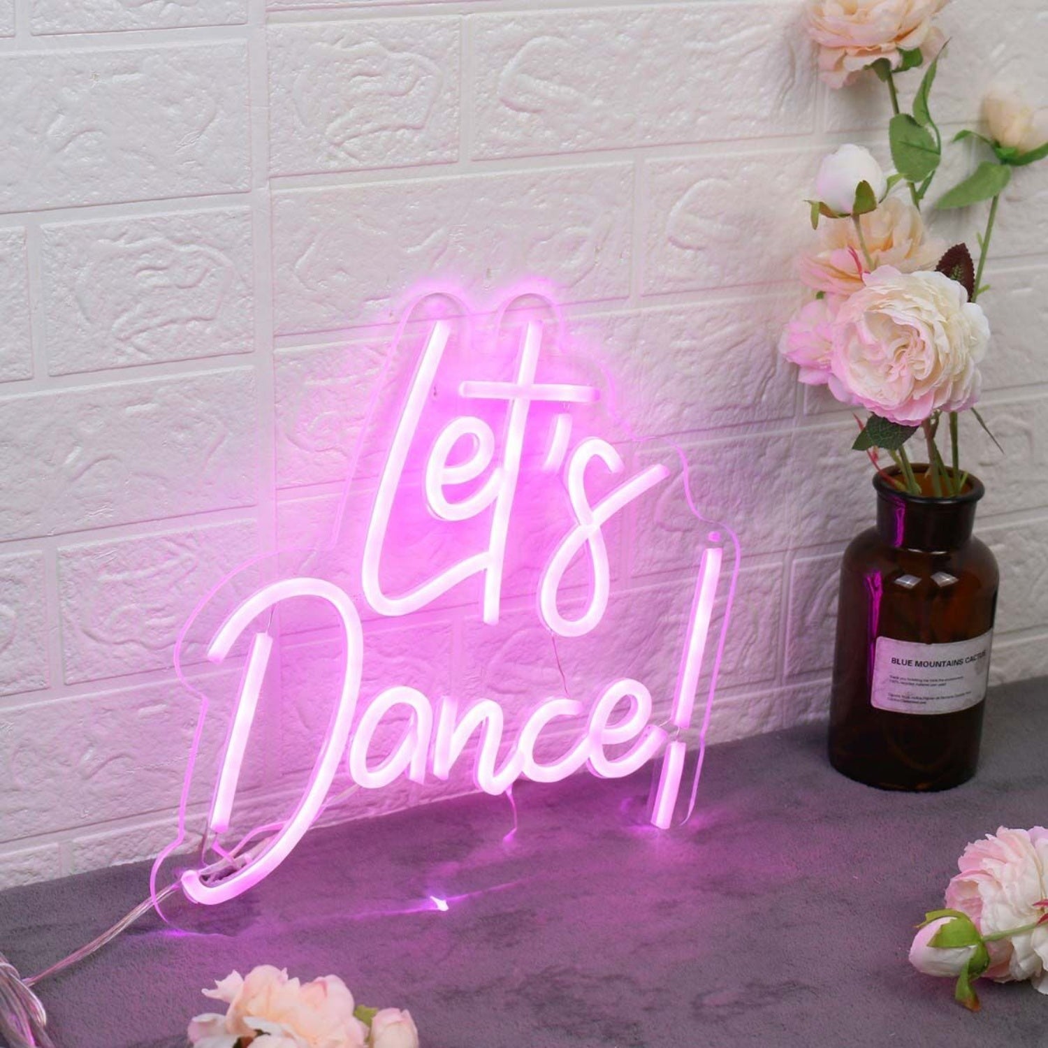 Lets Dance Pink Led Neon Sign - Shineneon