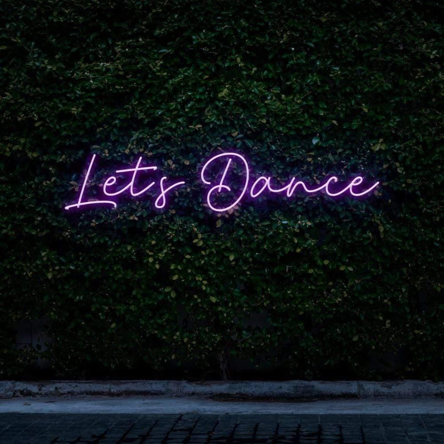Lets Dance Purple Led Neon Sign For Outdoor Garden Bar Decor | Shineneon