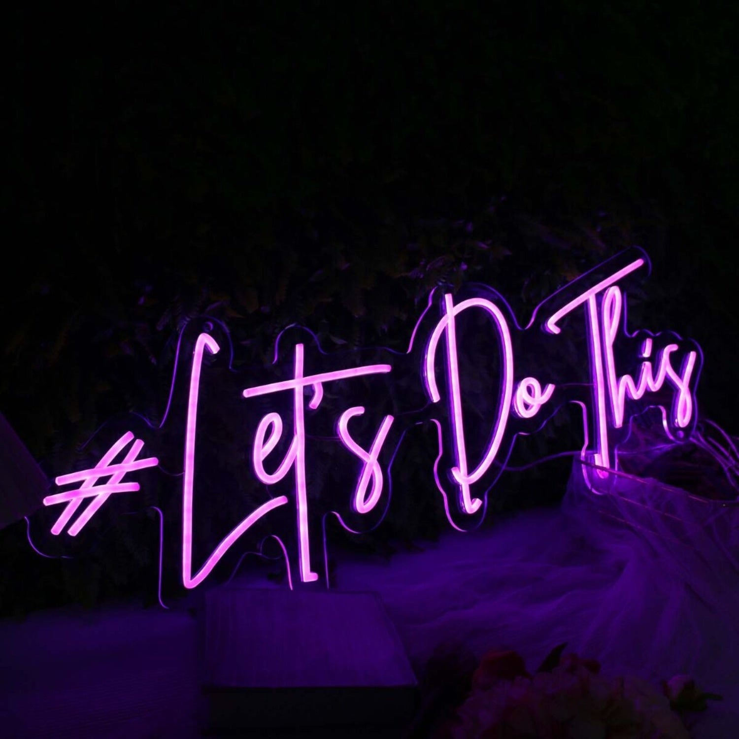 Lets Do This Purple Led Neon Sign - Shineneon