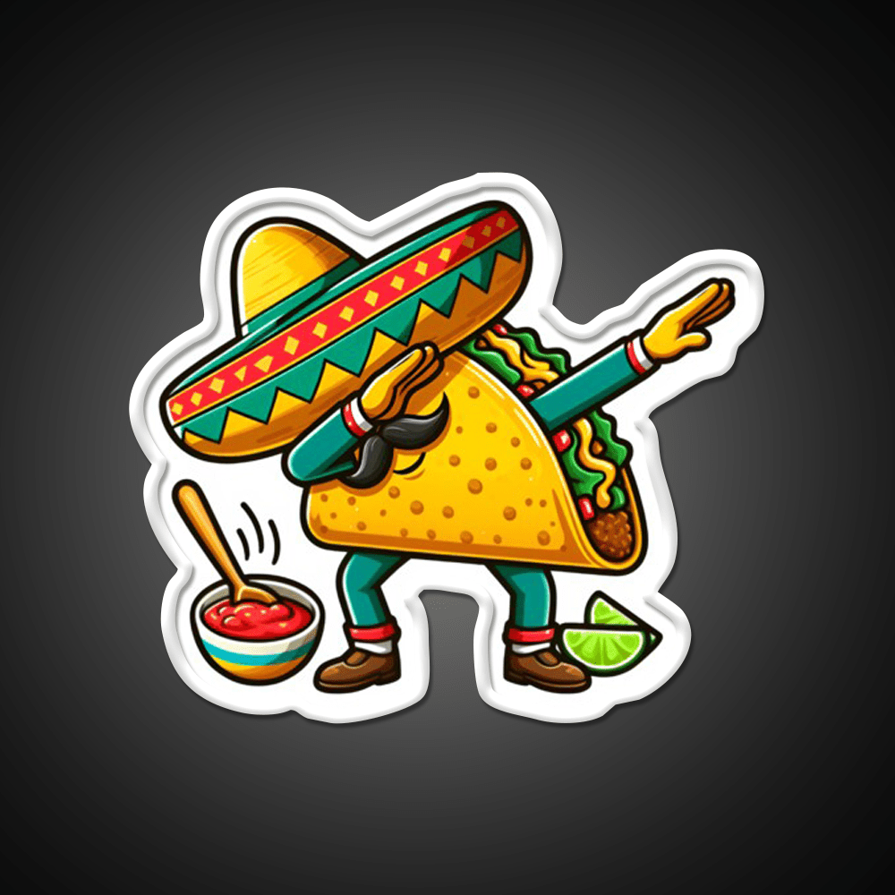 Lets Fiesta Mexican Taco De Mayo Taco Led Neon Sign Food Neon Sign Rgb Color - Shineneon