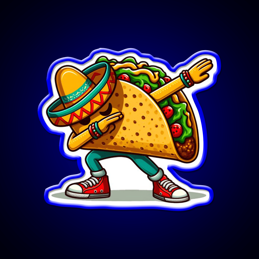 Lets Fiesta Mexican Taco De Mayo Taco Led Neon Sign Kitchen Sign Rgb Color - Shineneon