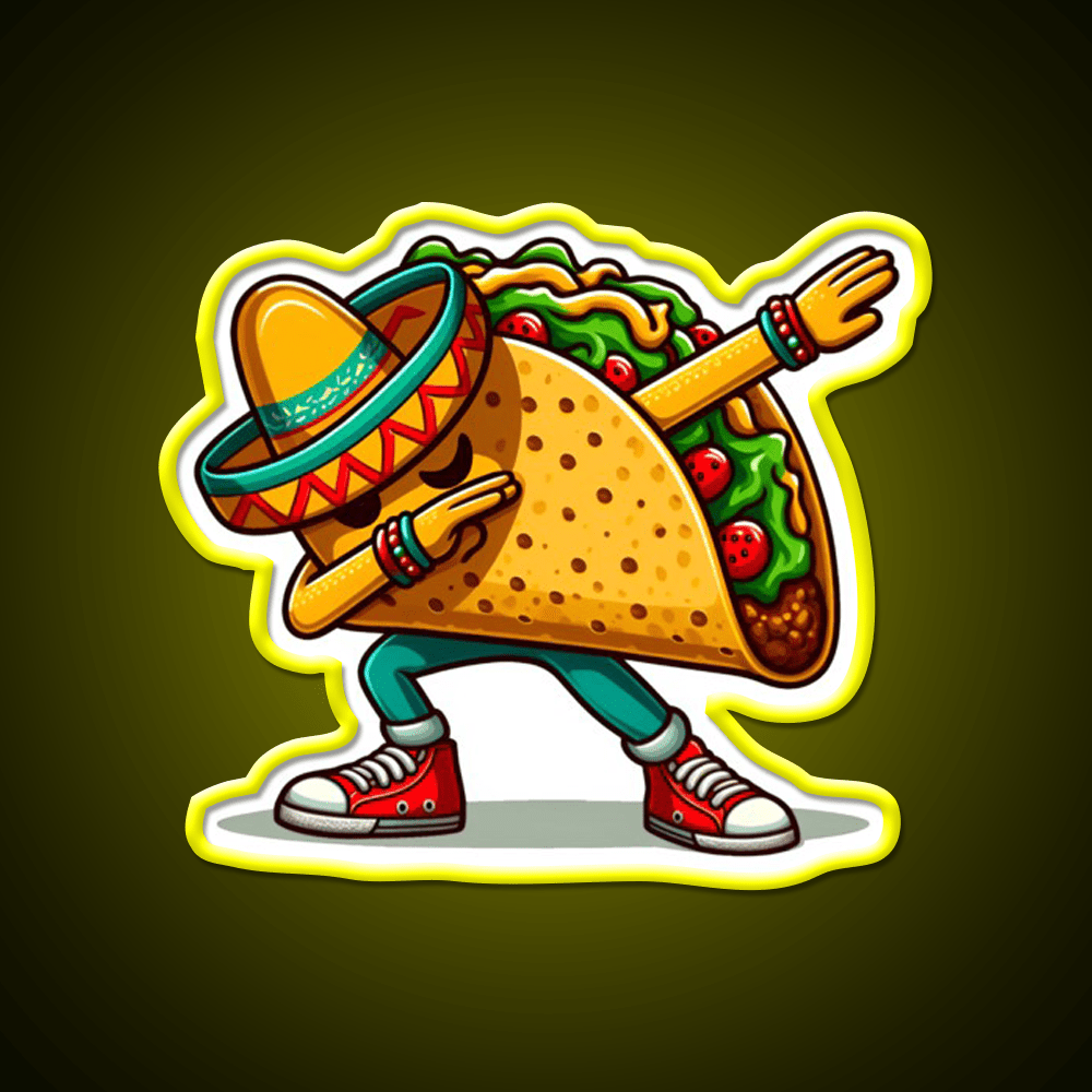 Lets Fiesta Mexican Taco De Mayo Taco Led Neon Sign Kitchen Sign Rgb Color - Shineneon