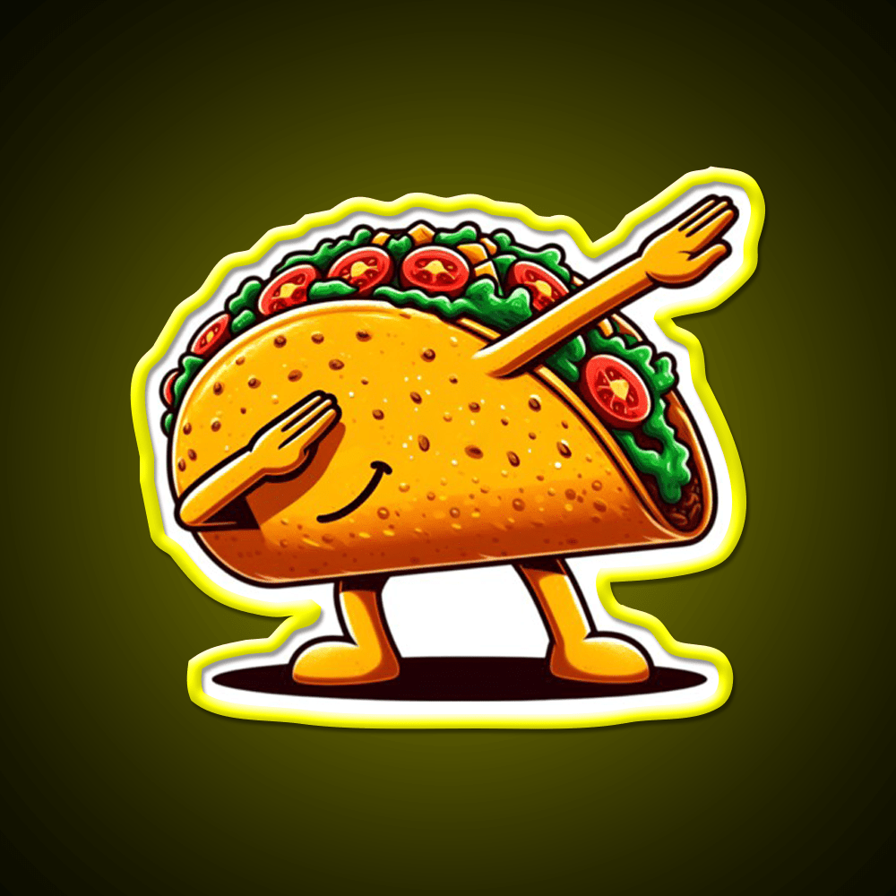 Lets Fiesta Mexican Taco De Mayo Taco Led Neon Sign Taco Light Rgb Color - Shineneon