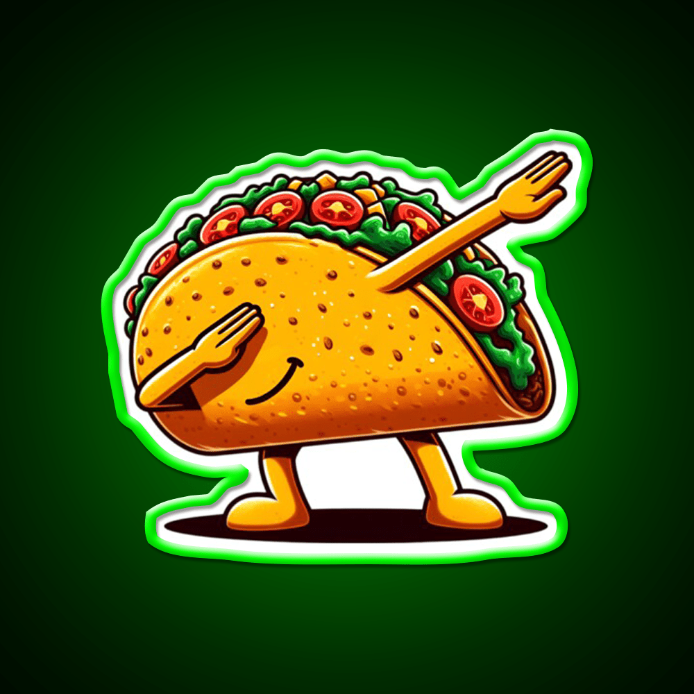 Lets Fiesta Mexican Taco De Mayo Taco Led Neon Sign Taco Light Rgb Color - Shineneon