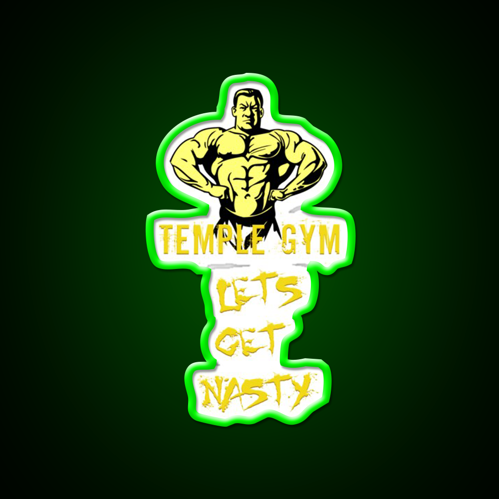 Lets Get Nasty Gym Sign Gym Fitness Led Neon Sign Rgb Color