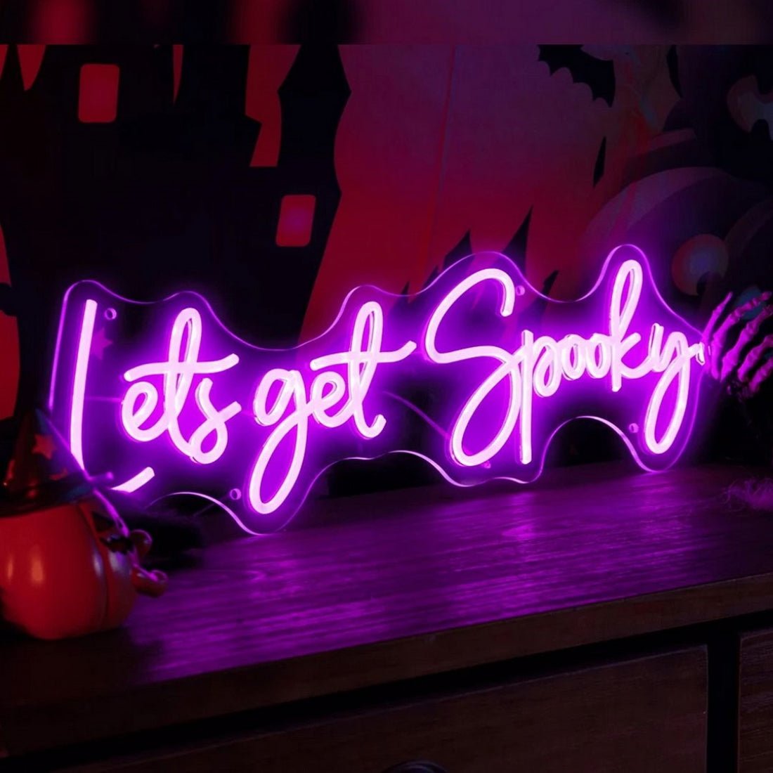 Lets Get Spooky Led Sign Business Neon Sign - Shineneon