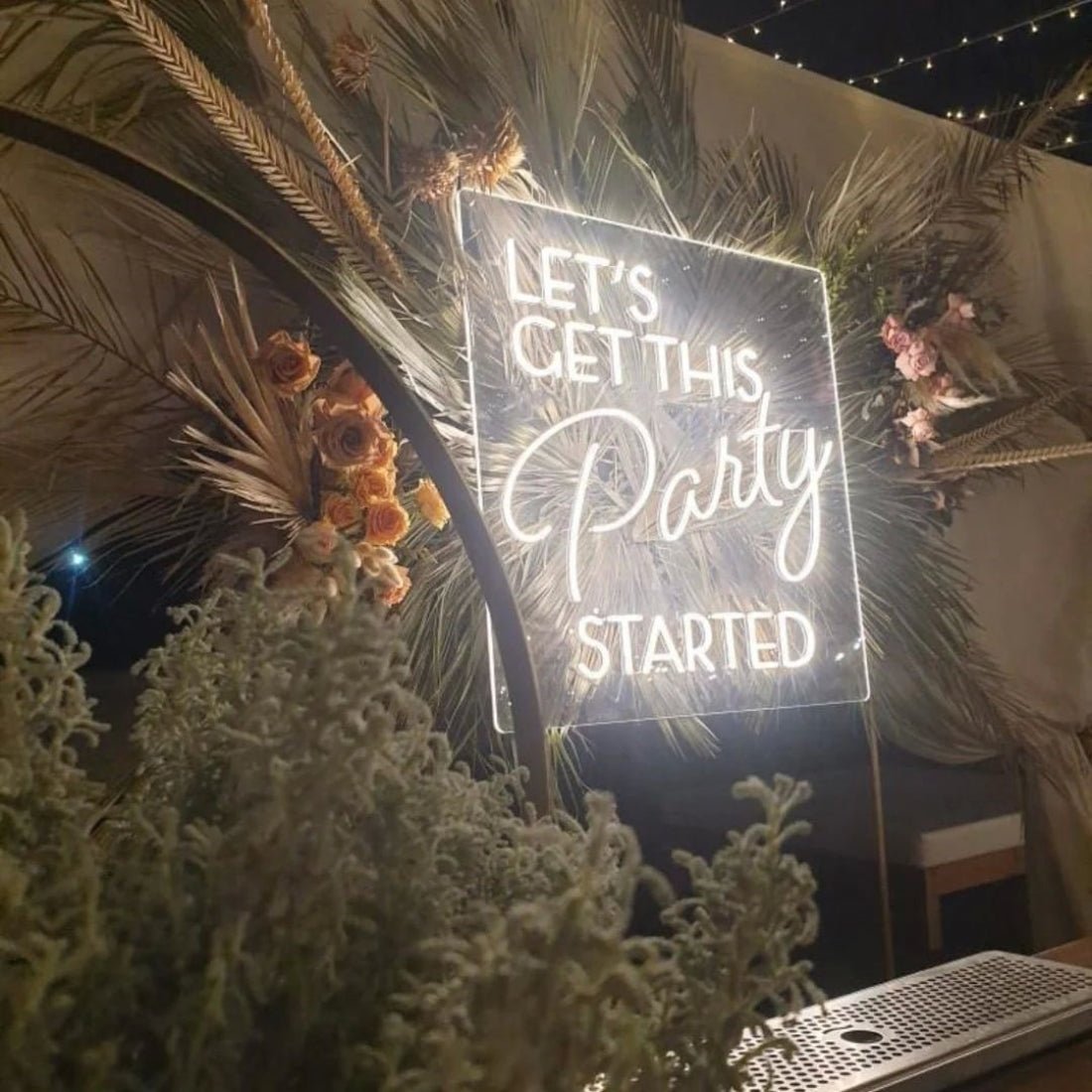 Lets Get This Party Started Led Sign Business Neon Sign - Shineneon