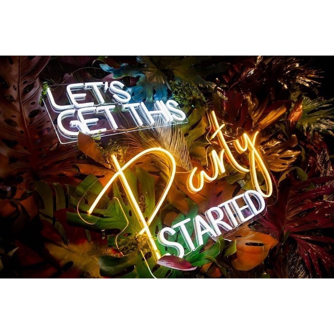 Lets Get This Party Started Led Sign Business Neon Signs - Shineneon