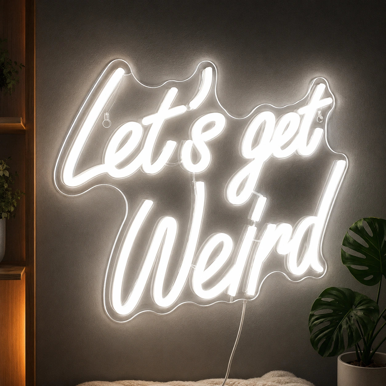 Lets Get Weird Neon Sign LED Neon Sign high-converting product image