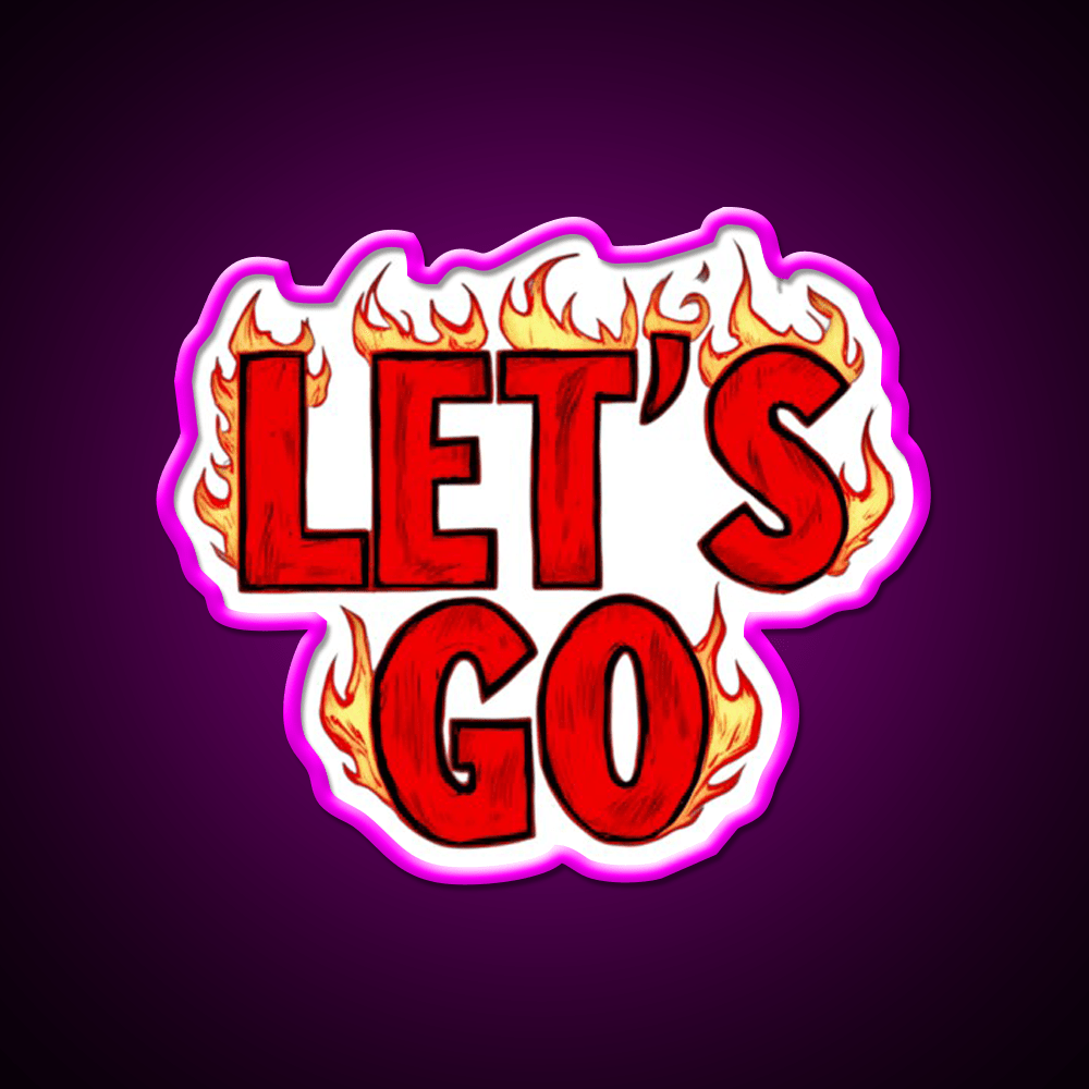 Lets Go 38 Taco Led Neon Sign Mexican Food Sign Rgb Color - Shineneon