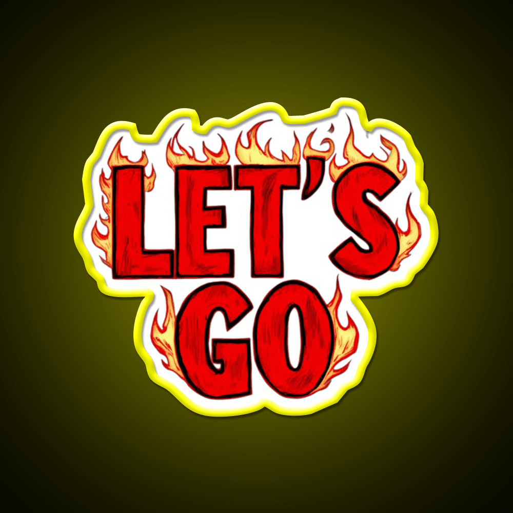Lets Go 38 Taco Led Neon Sign Mexican Food Sign Rgb Color - Shineneon