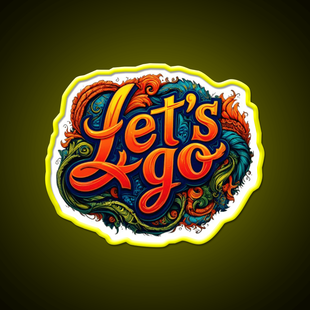 Lets Go 8 Taco Led Neon Sign Mexican Food Sign Rgb Color - Shineneon