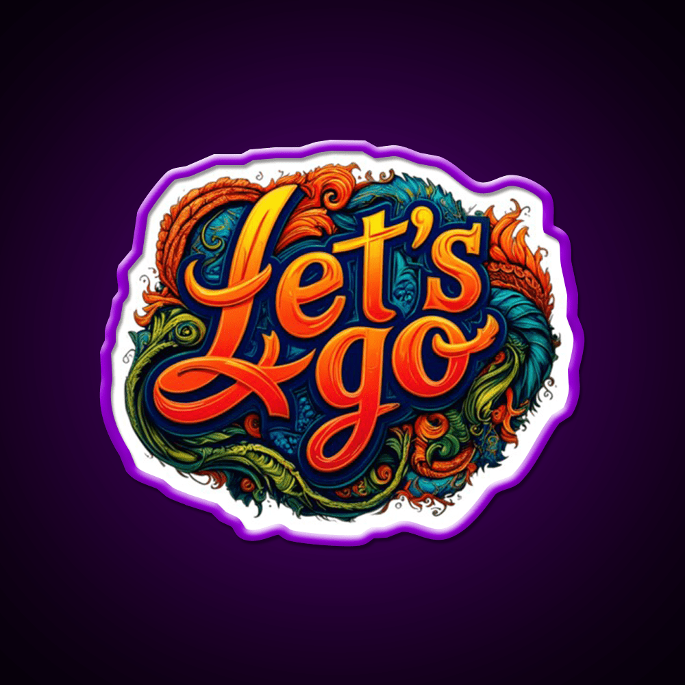 Lets Go 8 Taco Led Neon Sign Mexican Food Sign Rgb Color - Shineneon