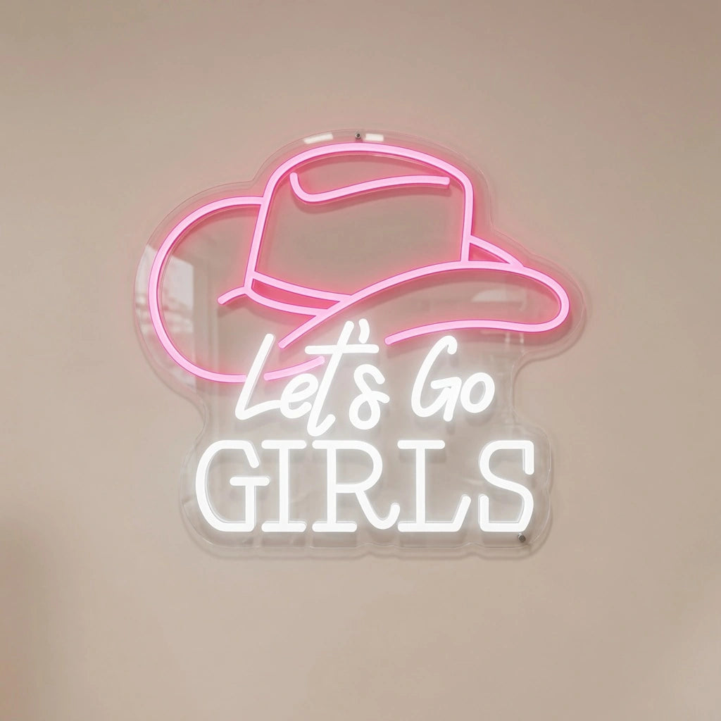 Let's Go Girls LED Neon Sign - 04 Size Image