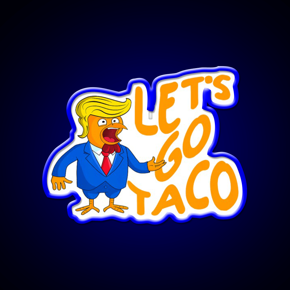 Lets Go Taco Funny Taco Led Neon Sign Rgb Color - Shineneon
