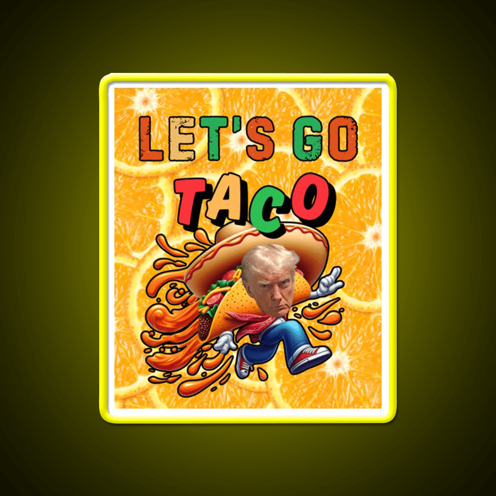 Lets Go Taco Led Neon Sign Mexican Food Sign Food Led Light Rgb Color - Shineneon