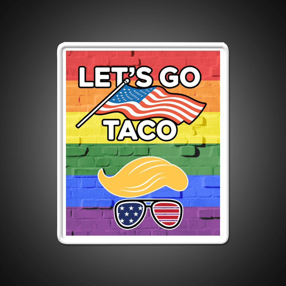Lets Go Taco Led Neon Sign Mexican Food Sign For Foodies Rgb Color - Shineneon
