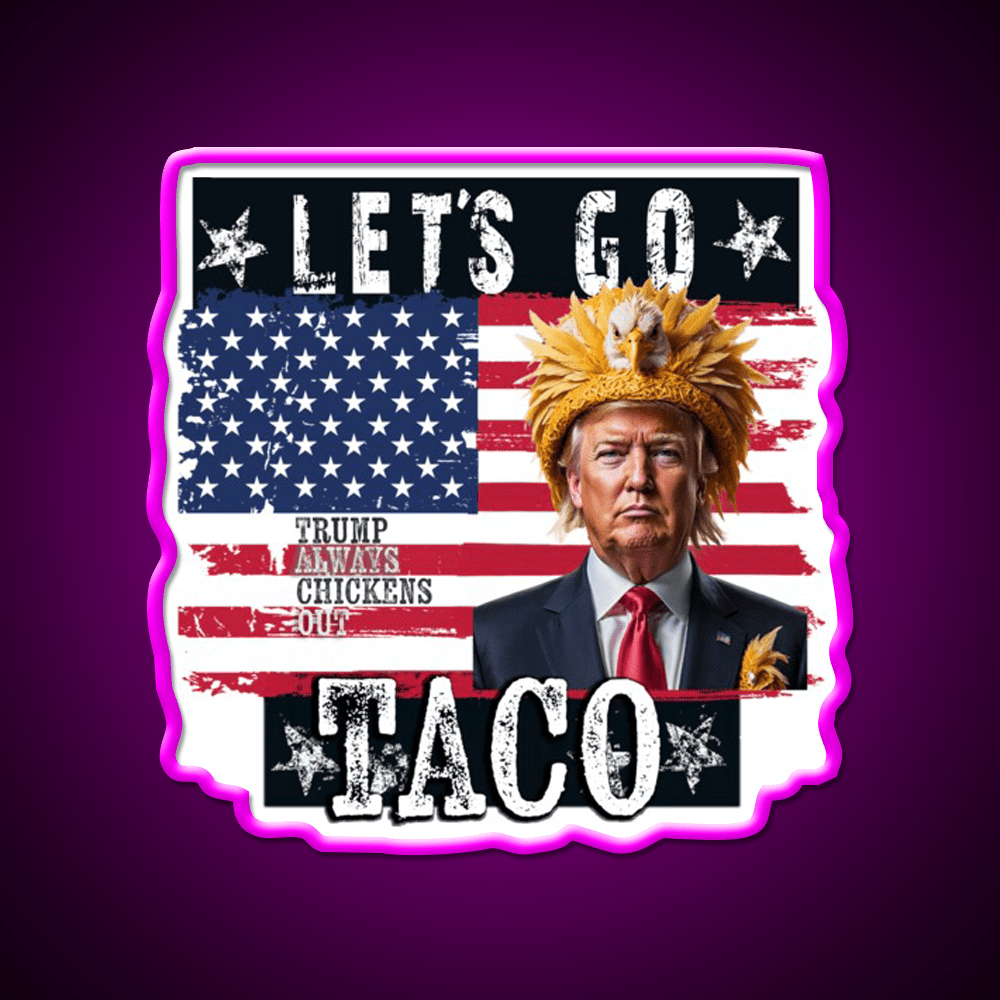 Lets Go Taco Led Neon Sign Mexican Food Sign For Home Bar Rgb Color - Shineneon