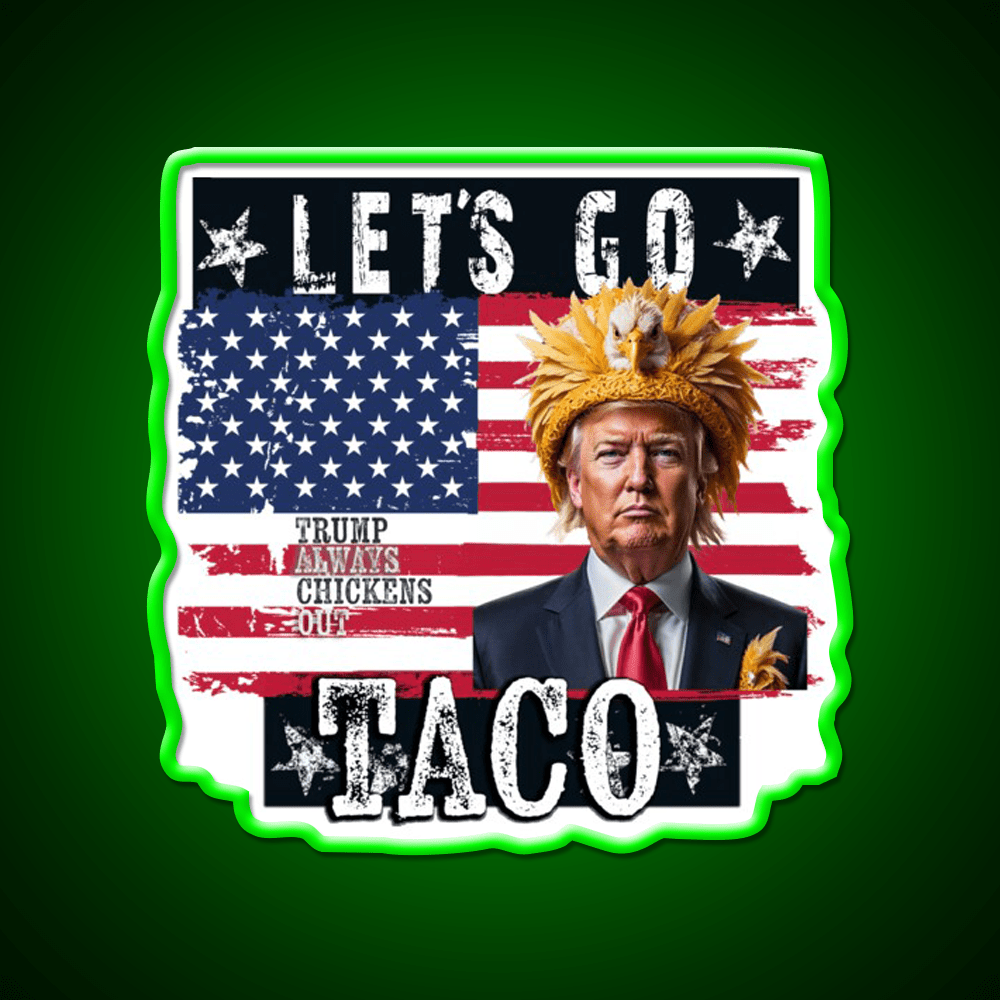 Lets Go Taco Led Neon Sign Mexican Food Sign For Home Bar Rgb Color - Shineneon