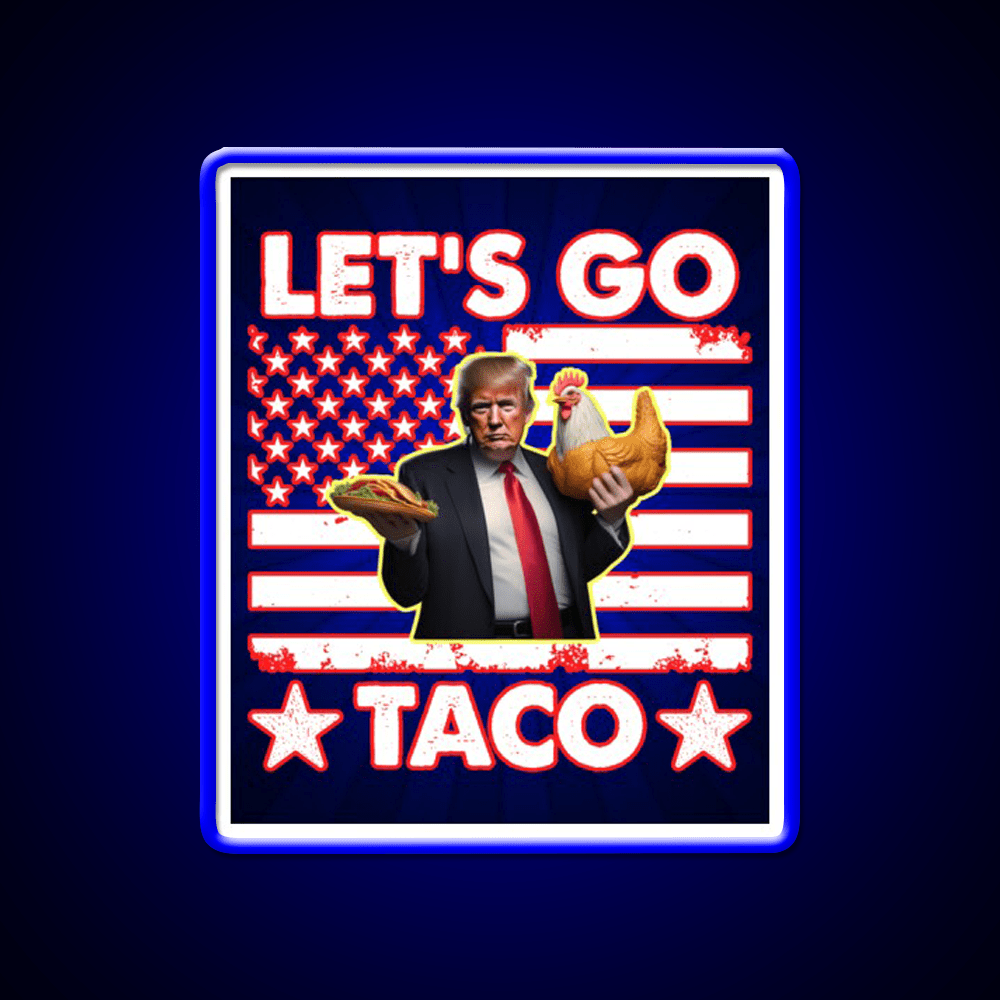 Lets Go Taco Led Neon Sign Mexican Food Sign For Taco Lover Rgb Color - Shineneon