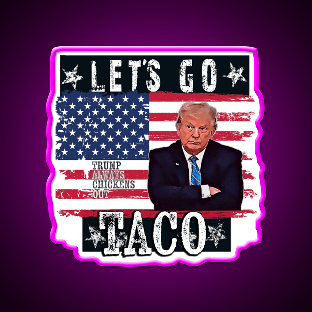Lets Go Taco Led Neon Sign Mexican Food Sign For Taco Night Rgb Color - Shineneon