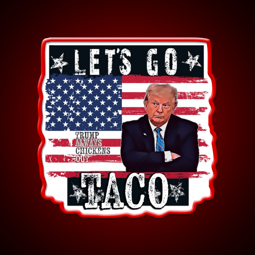 Lets Go Taco Led Neon Sign Mexican Food Sign For Taco Night Rgb Color - Shineneon