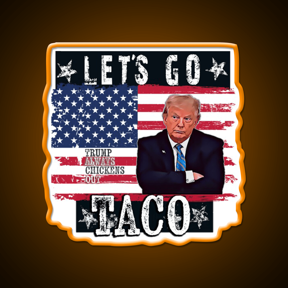 Lets Go Taco Led Neon Sign Mexican Food Sign For Taco Night Rgb Color - Shineneon