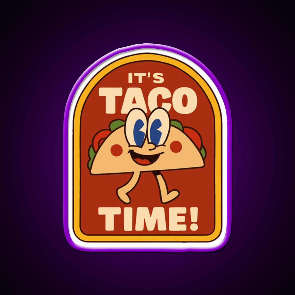 Lets Go Taco Led Neon Sign Mexican Food Sign Kitchen Taco Light Rgb Color - Shineneon