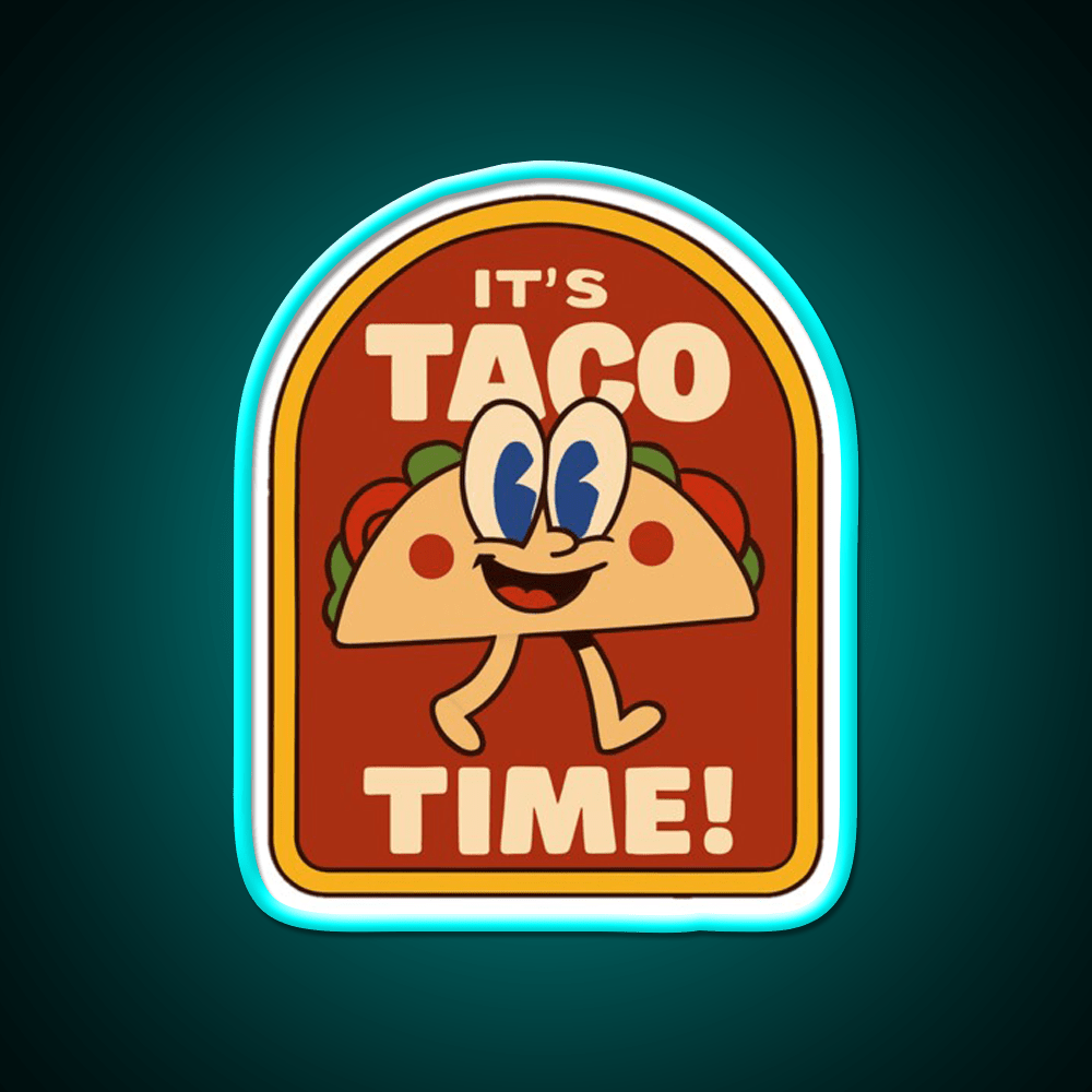 Lets Go Taco Led Neon Sign Mexican Food Sign Kitchen Taco Light Rgb Color - Shineneon