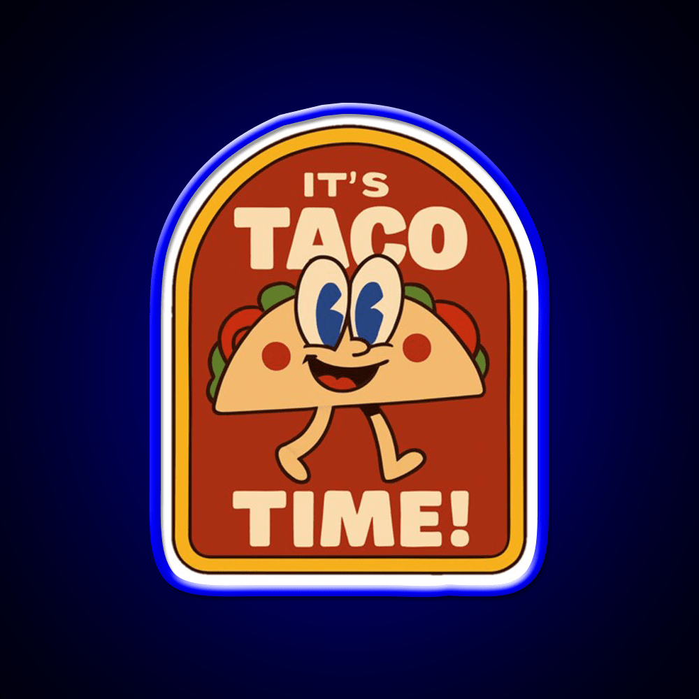 Lets Go Taco Led Neon Sign Mexican Food Sign Kitchen Taco Light Rgb Color - Shineneon