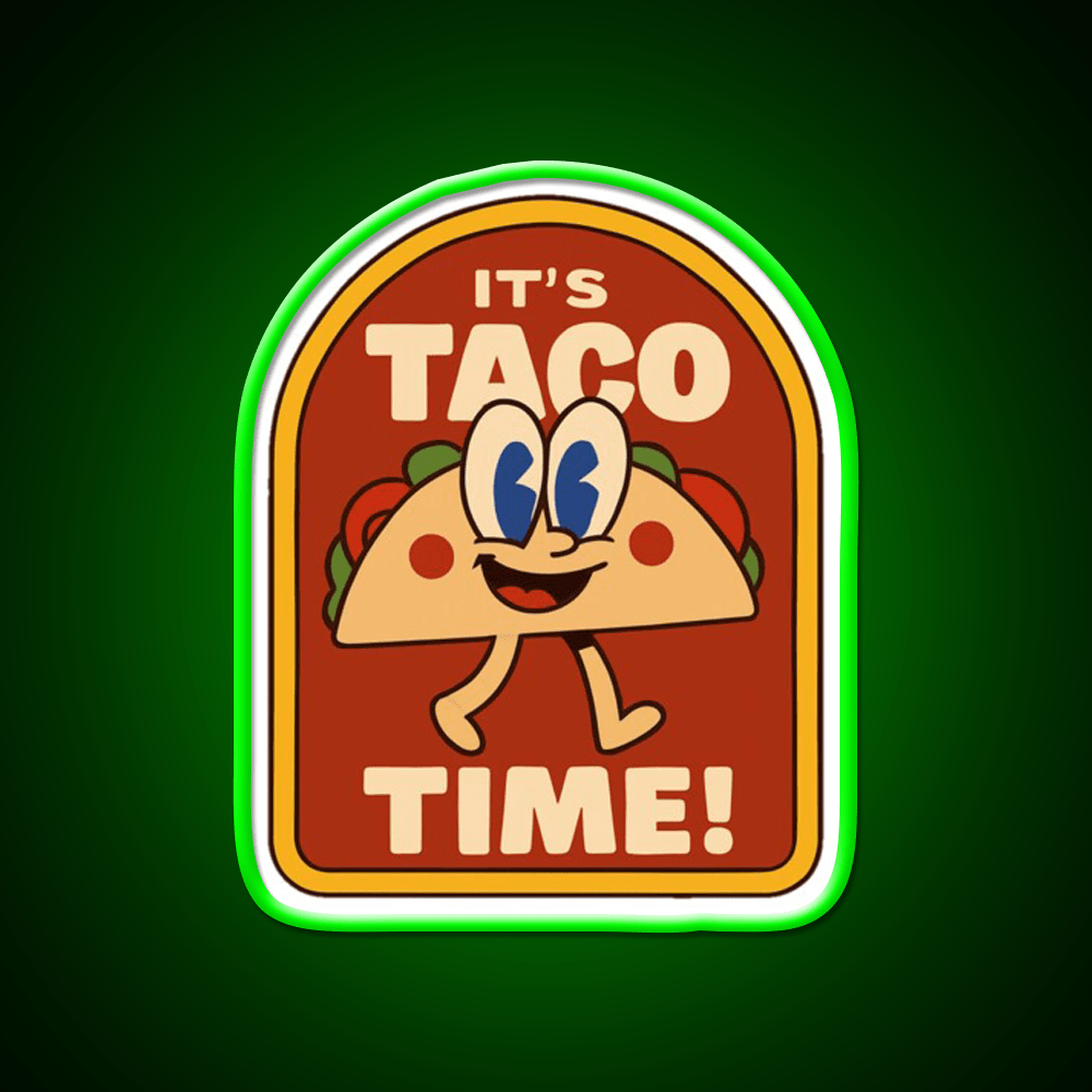 Lets Go Taco Led Neon Sign Mexican Food Sign Kitchen Taco Light Rgb Color - Shineneon